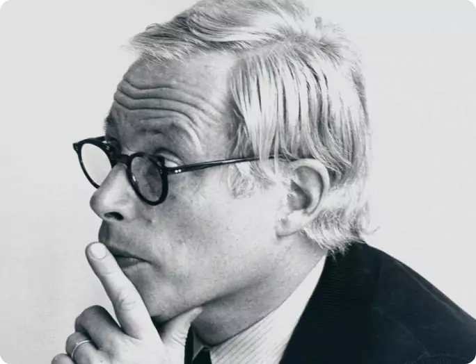 Portrait of designer Dieter Rams.