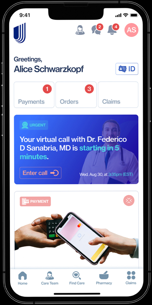 Portfolio thumbnail of United Health Care & PBM+ App Concept