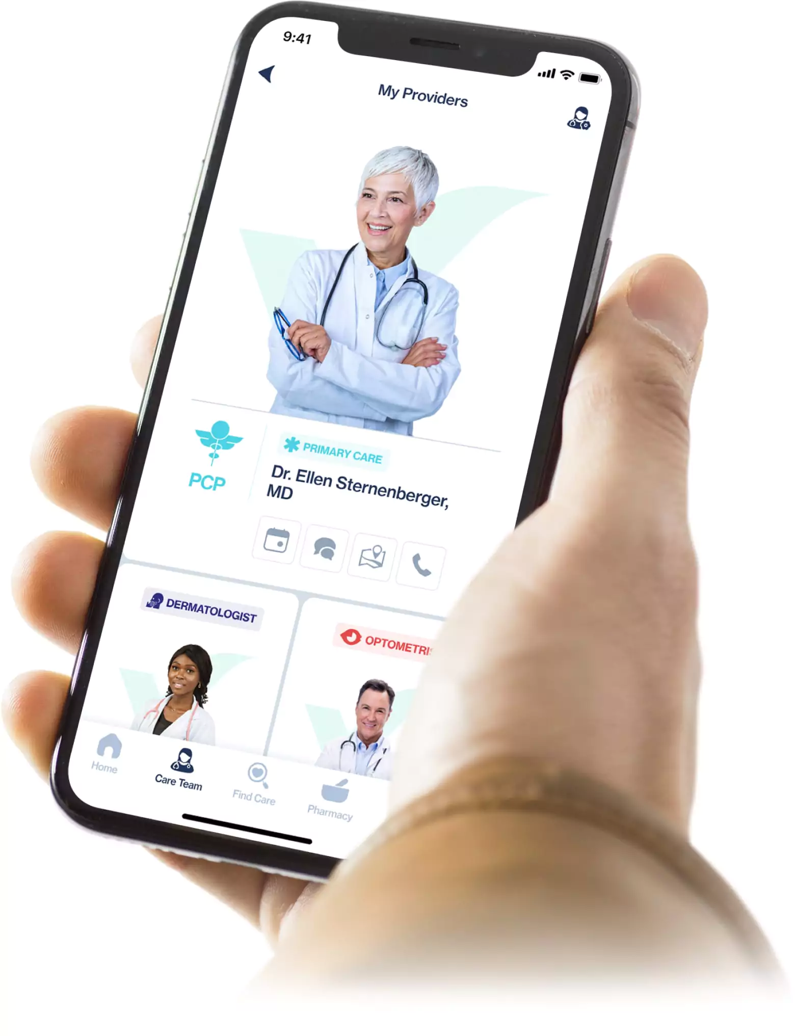 Image of mockup for care team.