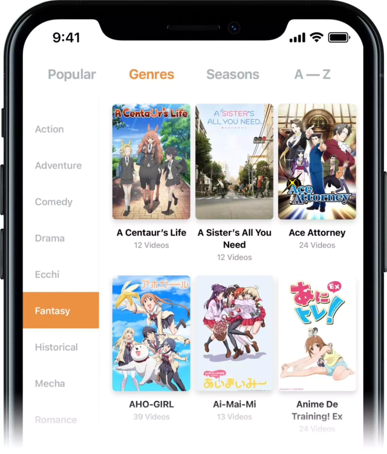 Fading down image of main app title screen