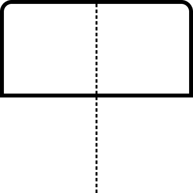 Diagram to fold paper vertically.