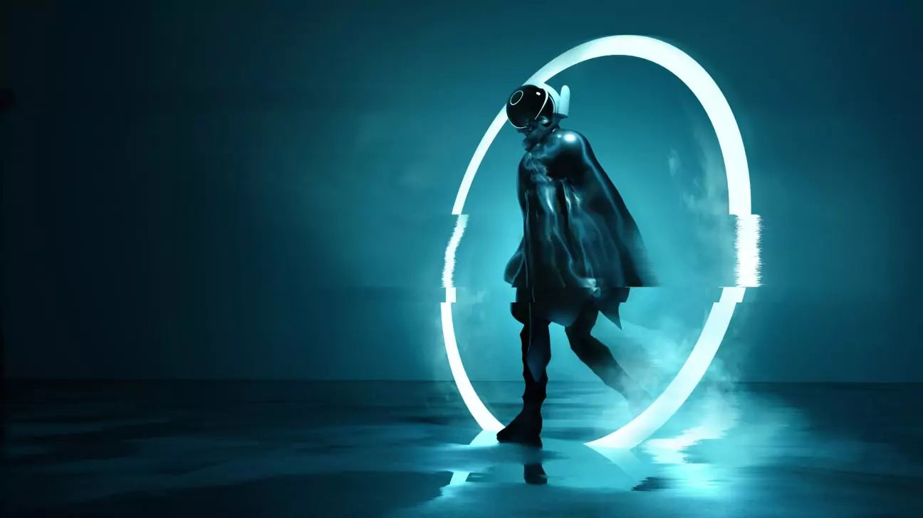 Image of a futuristic traveler.